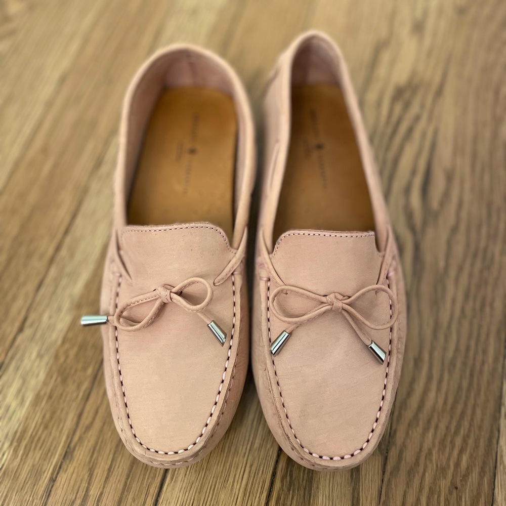 Mercanti Fiorentini Moc Toe Driving Loafer Pink